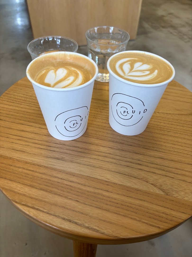 Coffee at Fluid, specialty coffee shop in Singapore