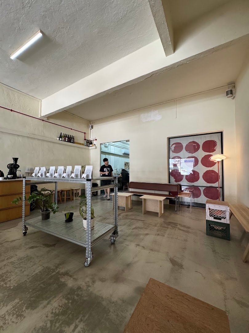 Interior of Fluid, specialty coffee shop in Singapore