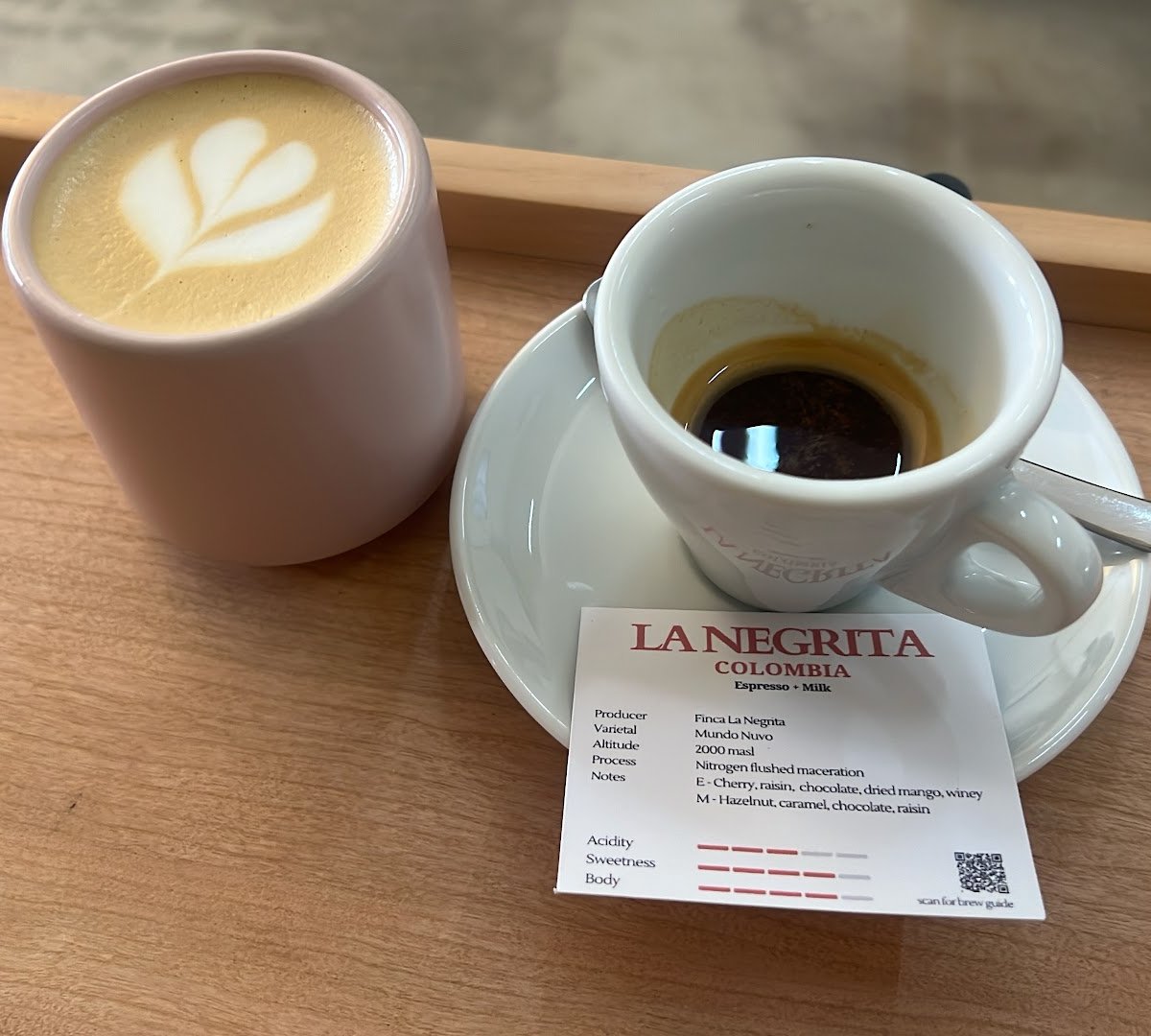 Coffee at Fluid, specialty coffee shop in Singapore