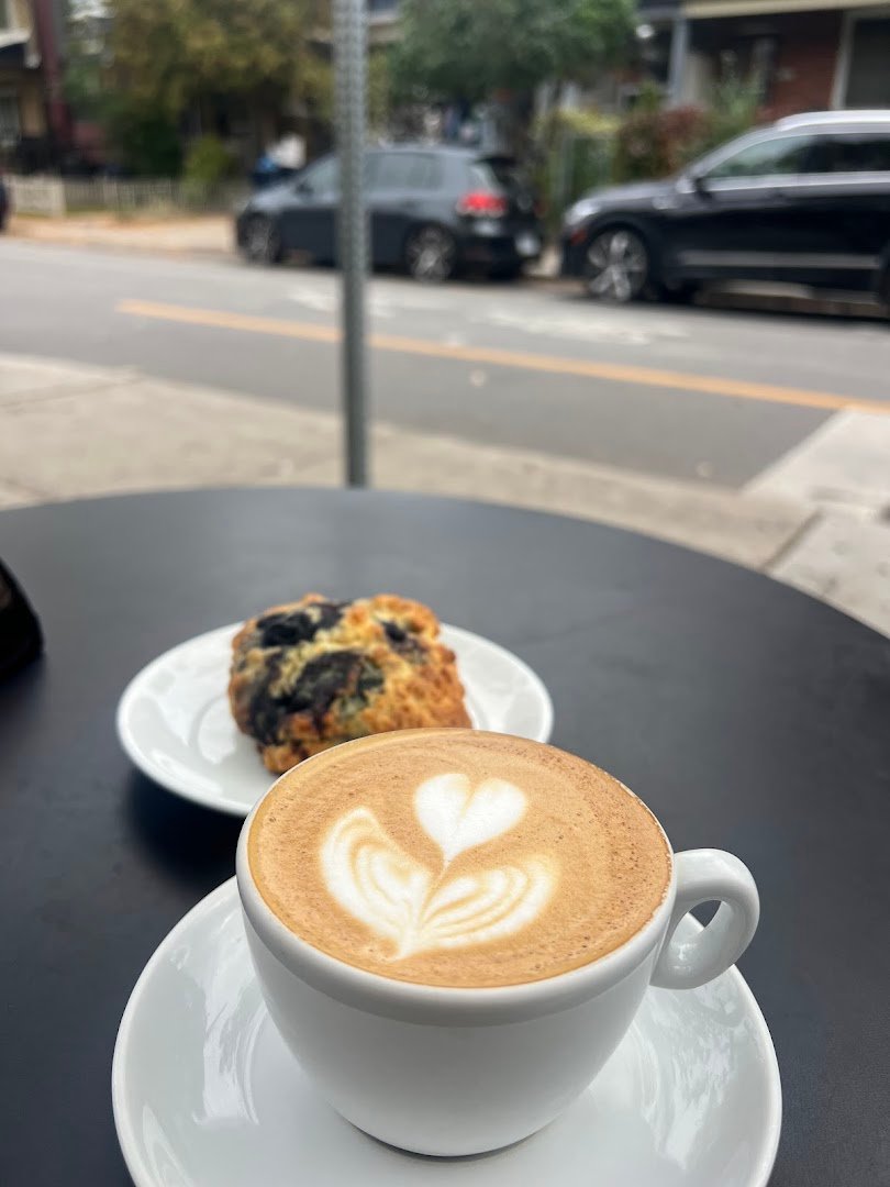 Coffee at Contra Café, specialty coffee shop in Toronto