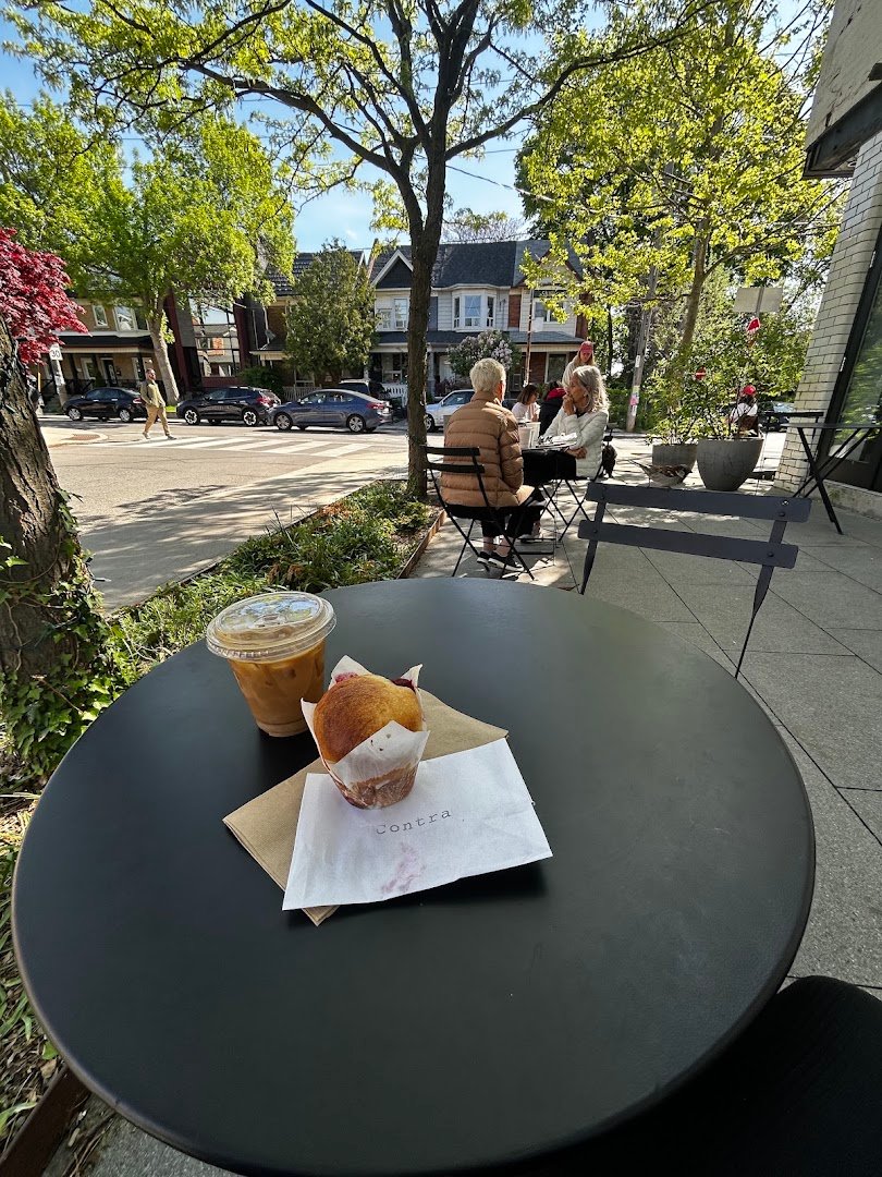 Coffee at Contra Café, specialty coffee shop in Toronto