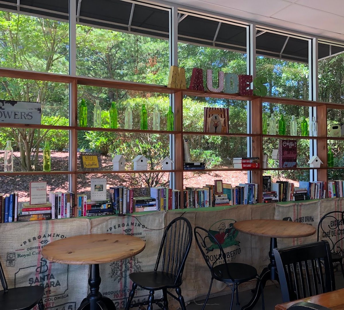 Interior of NoRa Cafe, specialty coffee shop in Raleigh-Durham