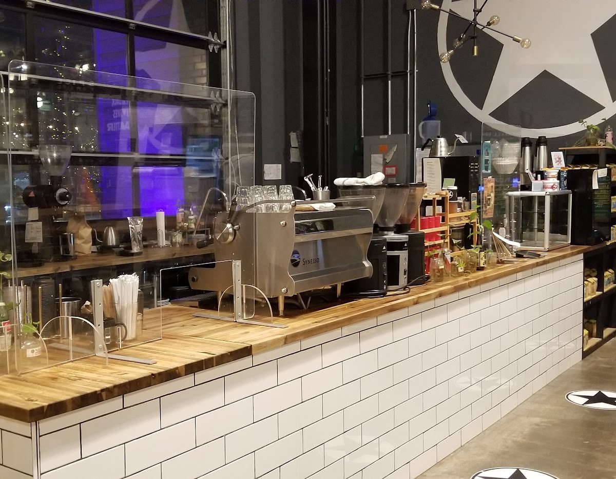 Interior of Rising Star Coffee Roasters, specialty coffee shop in Cleveland