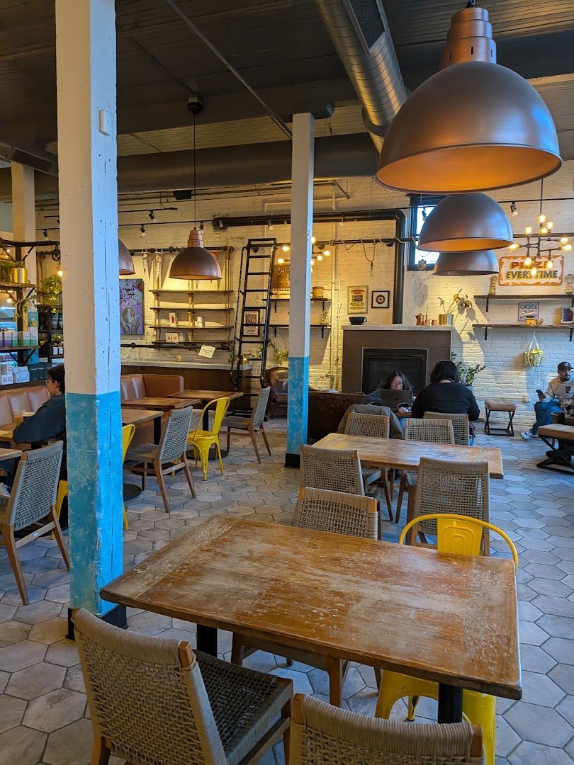 Interior of Fairgrounds Craft Coffee and Tea, specialty coffee shop in Minneapolis