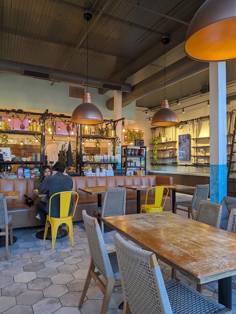 Interior of Fairgrounds Craft Coffee and Tea, specialty coffee shop in Minneapolis