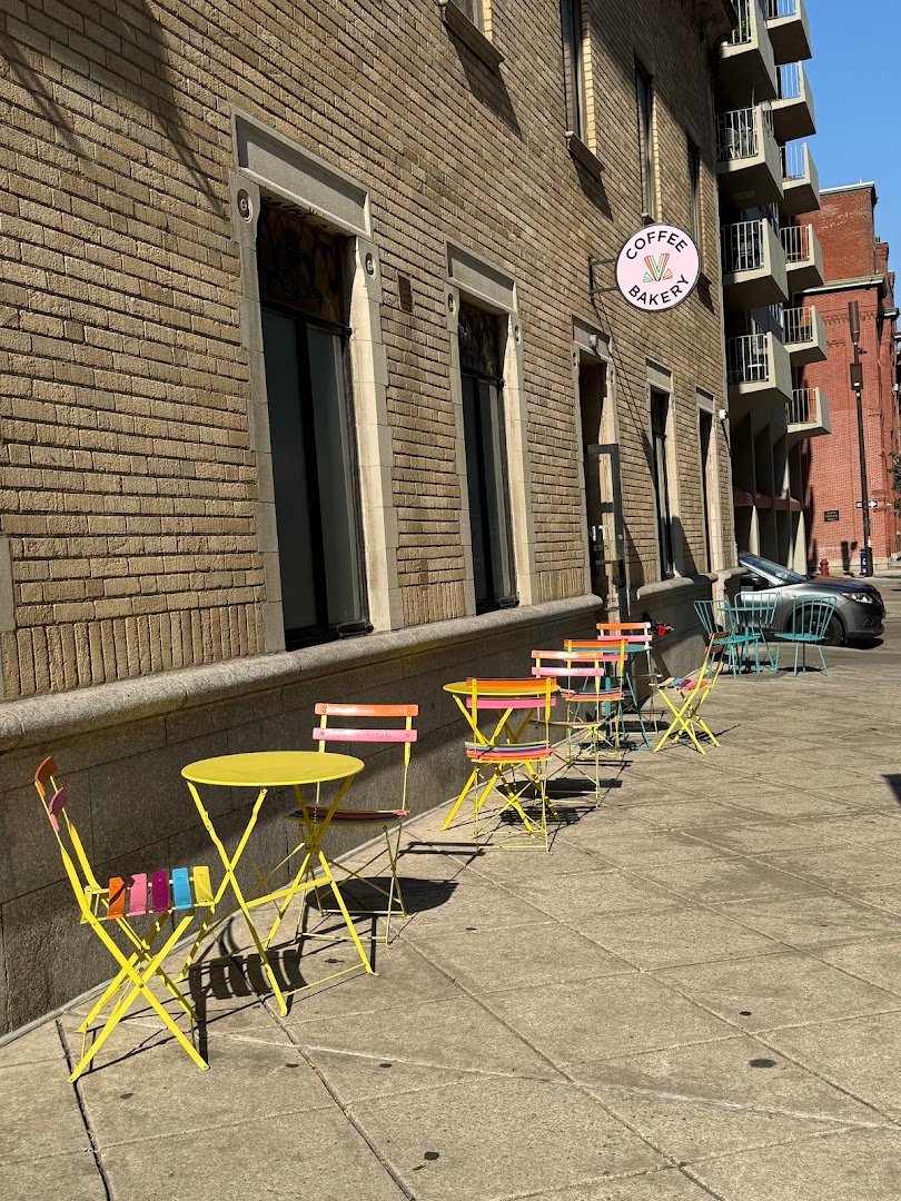 Storefront of Vibrant Coffee Roasters & Bakery, specialty coffee shop in Philadelphia