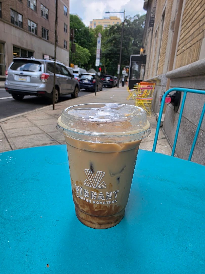 Coffee at Vibrant Coffee Roasters & Bakery, specialty coffee shop in Philadelphia