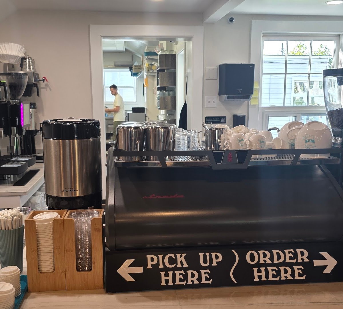 Interior of Twin Bean Cafe, specialty coffee shop in Cleveland