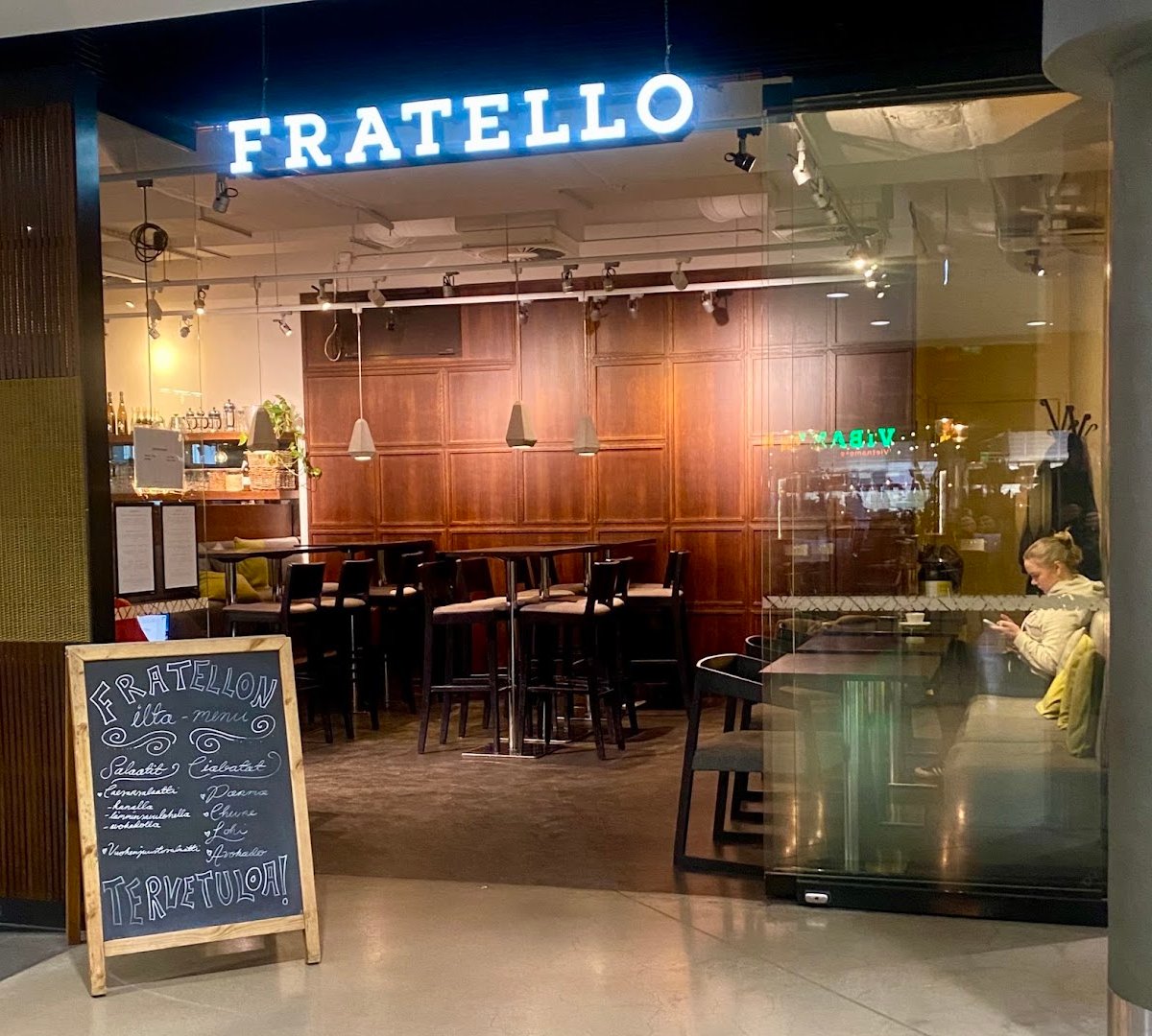 Storefront of Fratello Torrefazione, specialty coffee shop in Helsinki