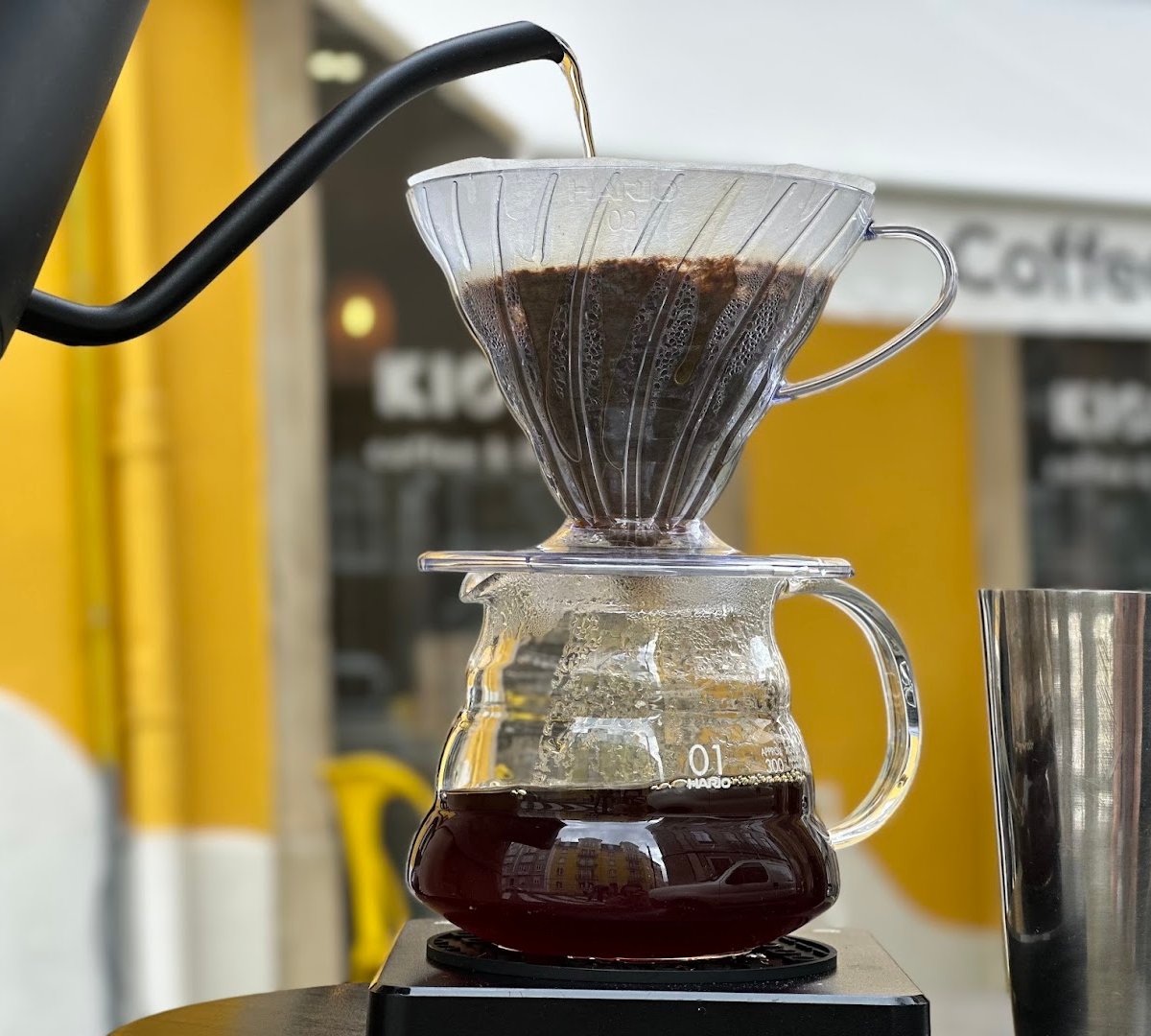 Coffee at Kiosk Cafe | Specialty Coffee & Books | Brunch, specialty coffee shop in Lisbon