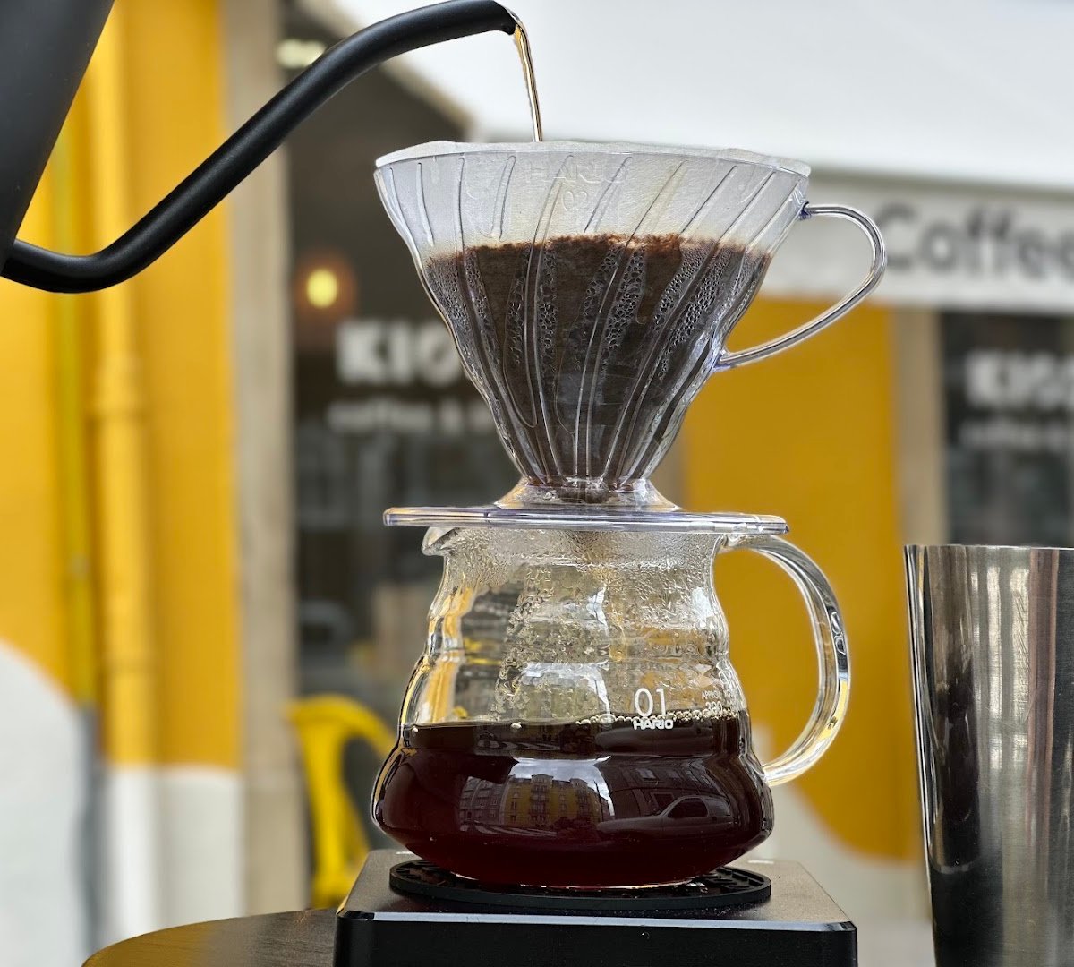 Coffee at Kiosk Cafe | Specialty Coffee & Books | Brunch, specialty coffee shop in Lisbon