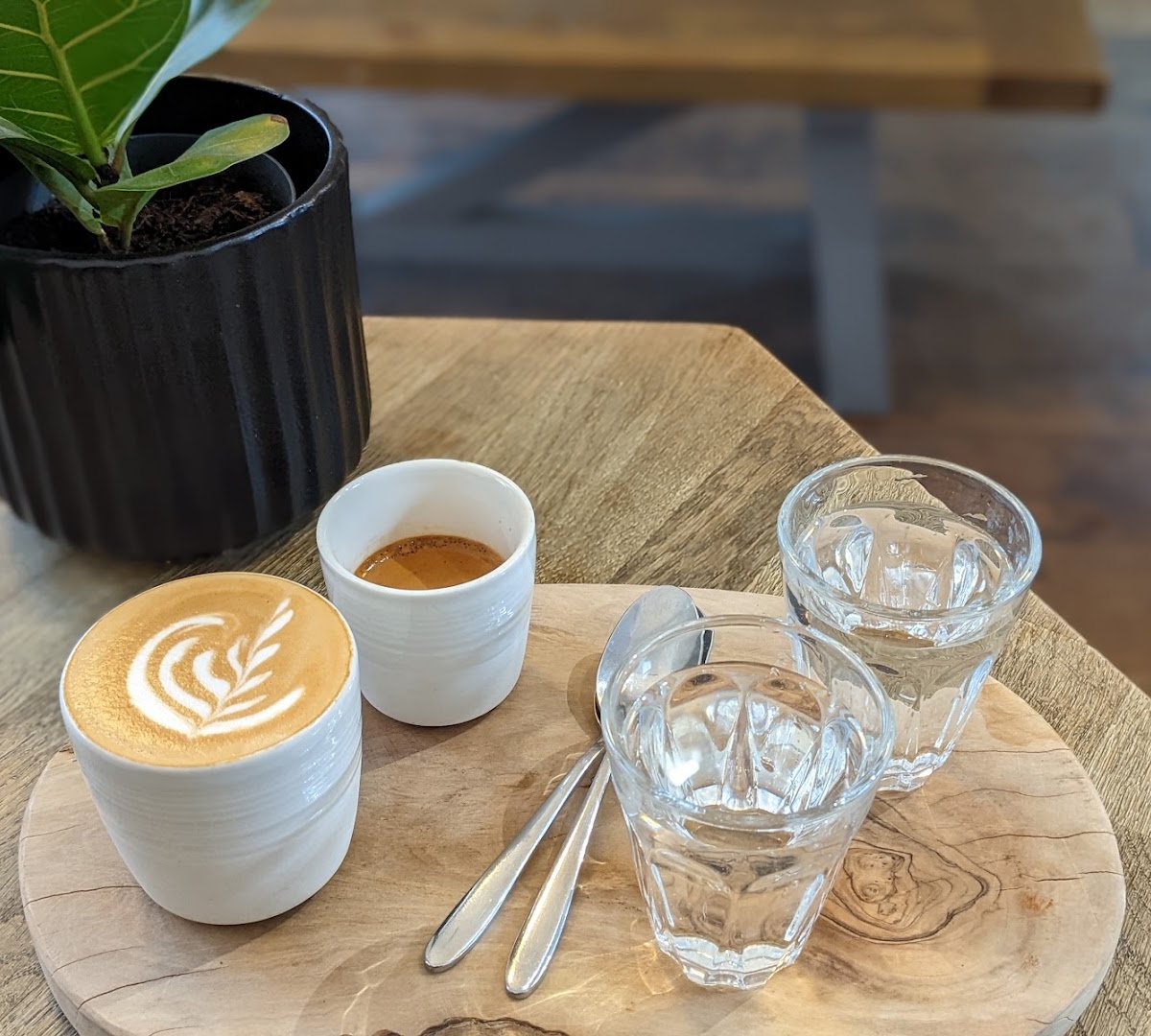 Coffee at Just Between Friends Coffee, specialty coffee shop in Manchester