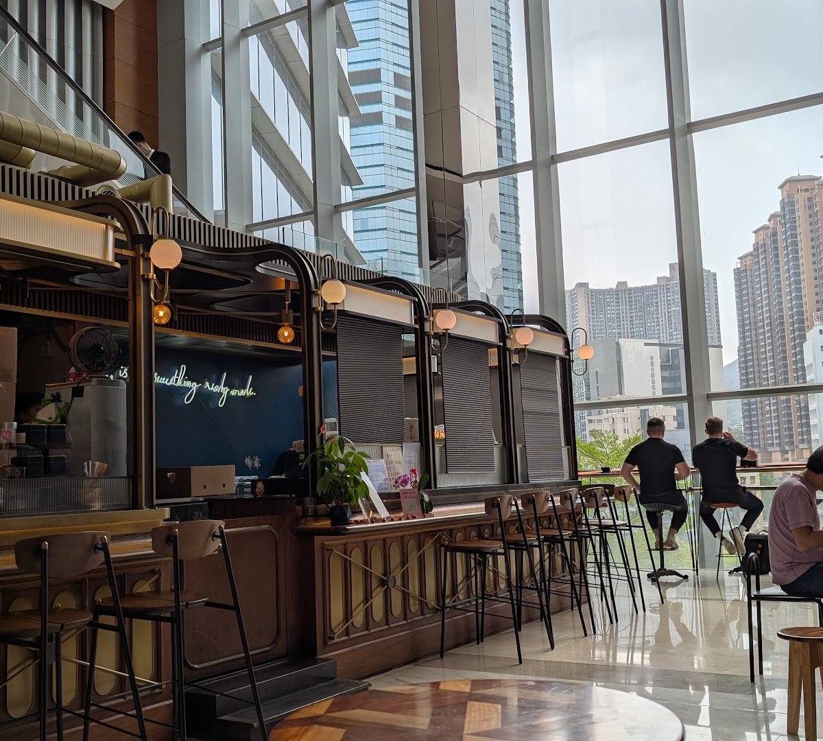 Interior of n.o.t. Specialty Coffee, specialty coffee shop in Hong Kong