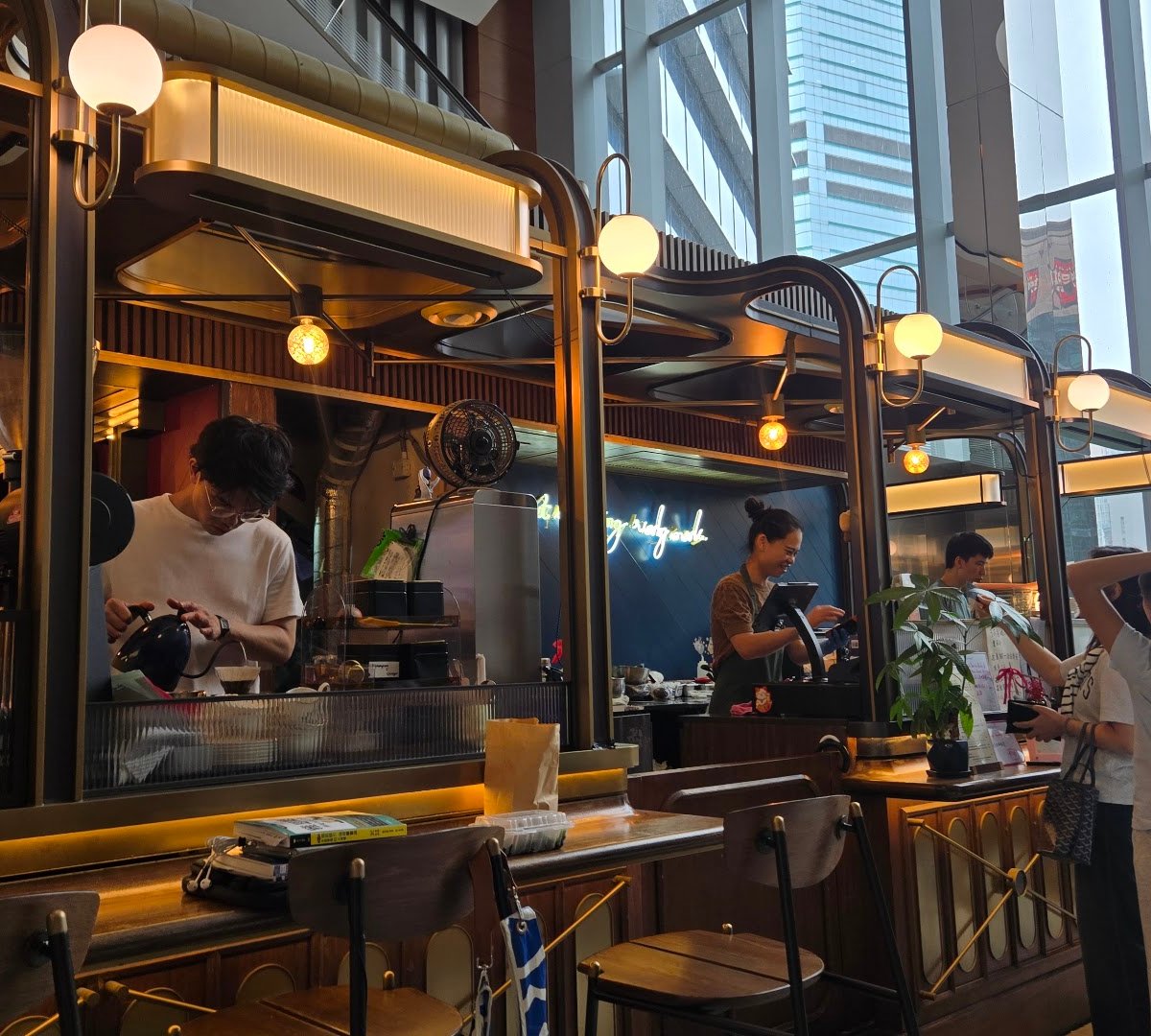 Interior of n.o.t. Specialty Coffee, specialty coffee shop in Hong Kong