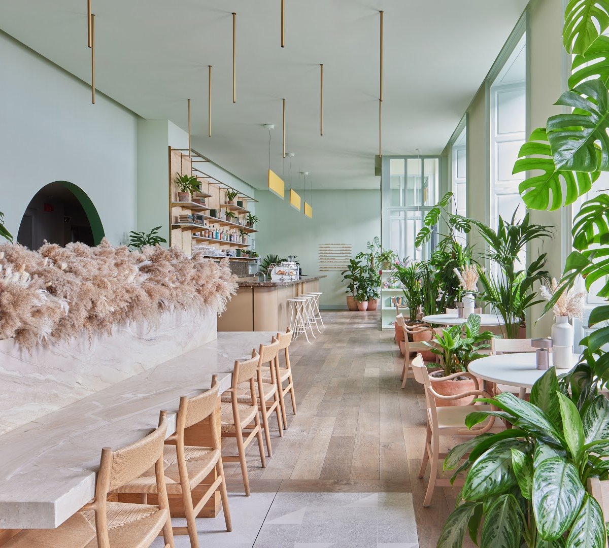Interior of Mayvn Cafe, specialty coffee shop in Edinburgh