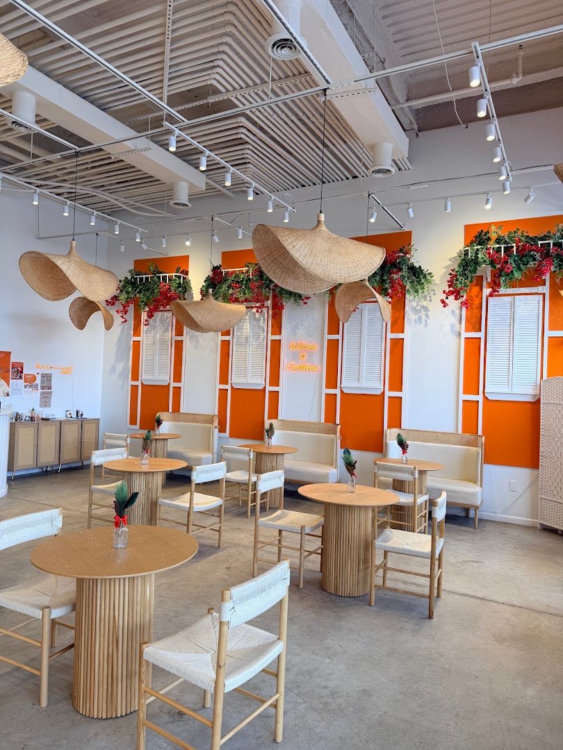 Interior of Caribbrew Café, specialty coffee shop in Newark
