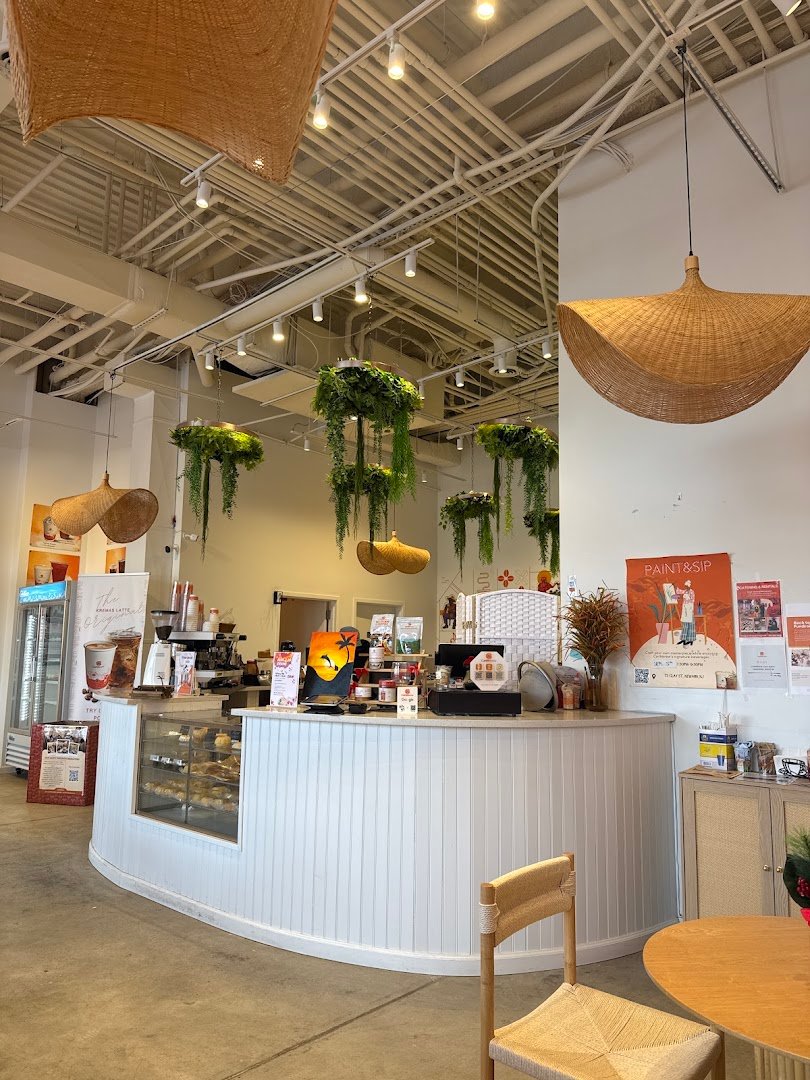 Interior of Caribbrew Café, specialty coffee shop in Newark
