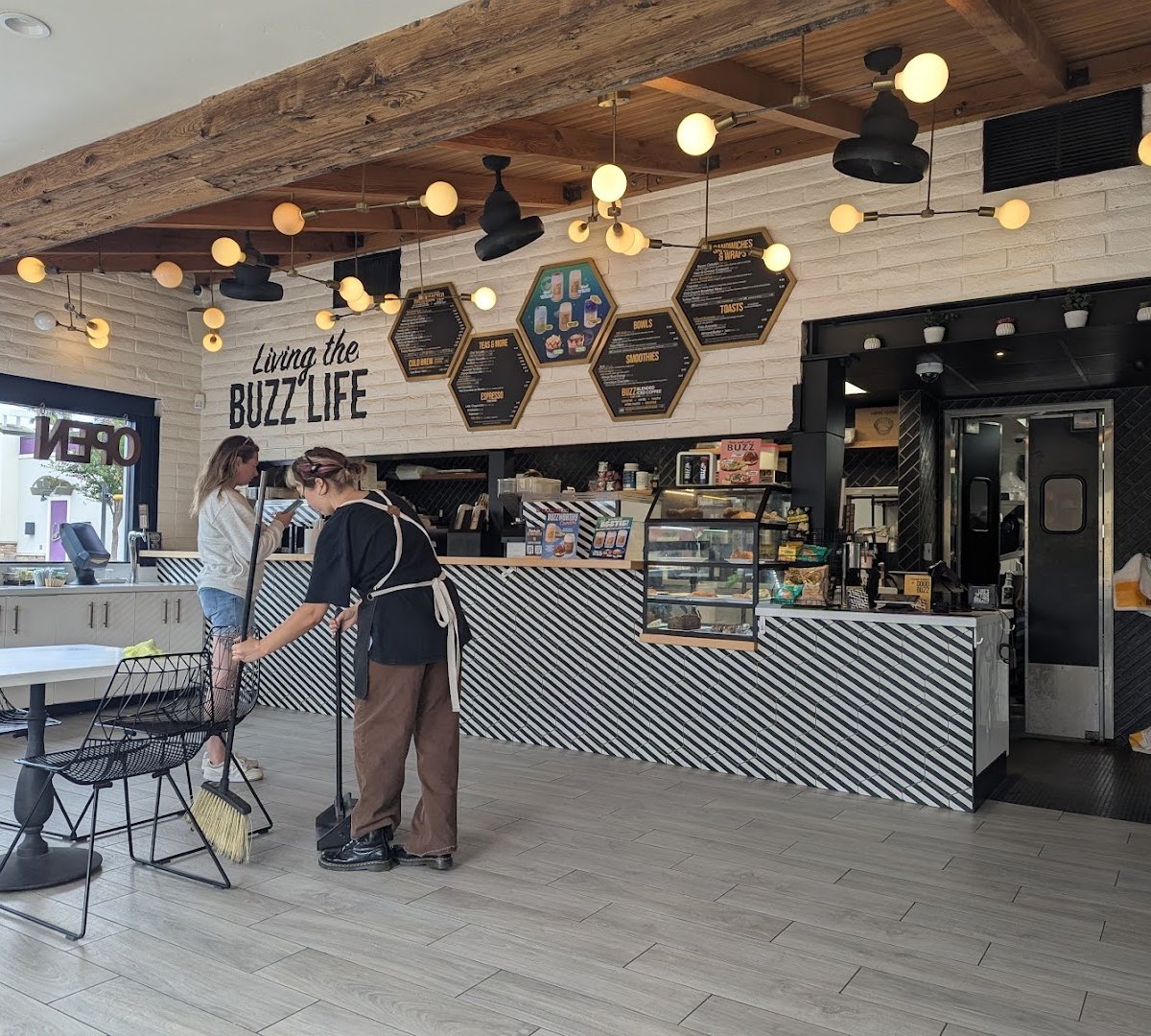 Interior of Better Buzz Coffee Pacific Beach Grand, specialty coffee shop in San Diego