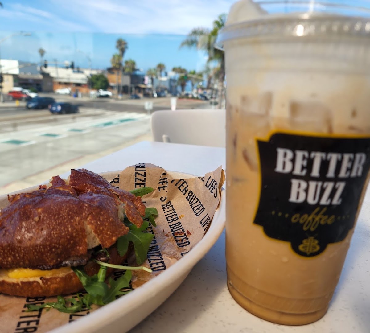 Coffee at Better Buzz Coffee Pacific Beach Grand, specialty coffee shop in San Diego
