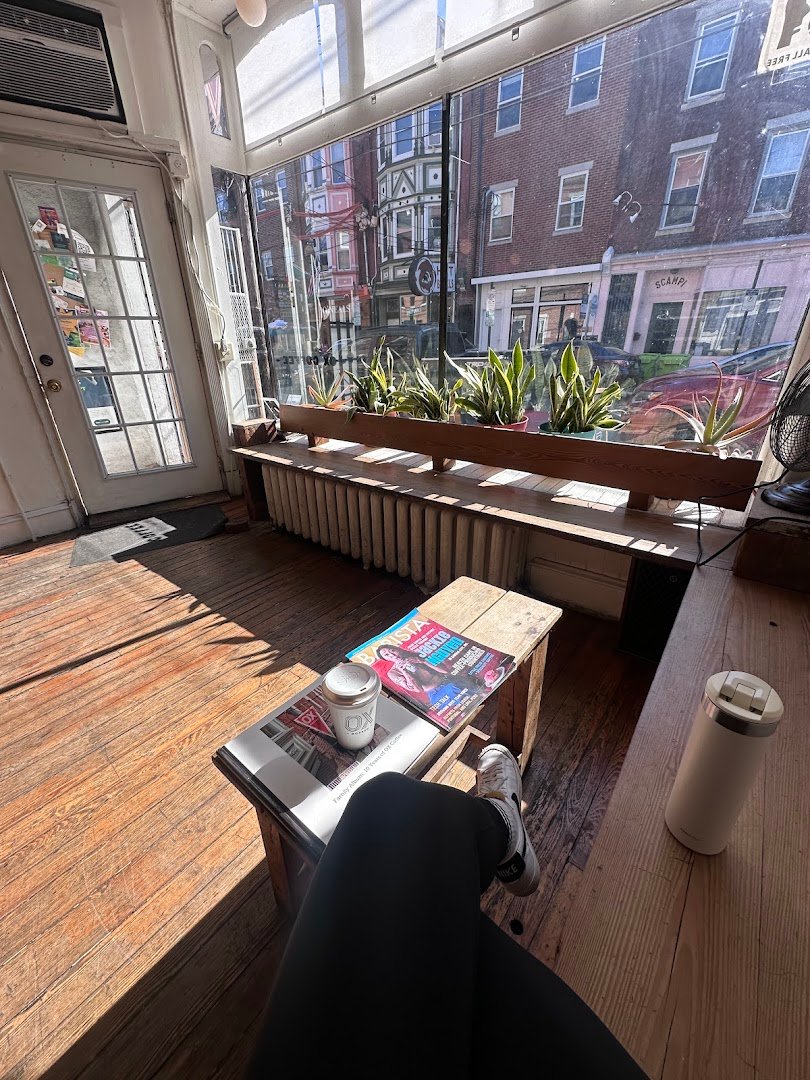 Interior of Ox Coffee, specialty coffee shop in Philadelphia