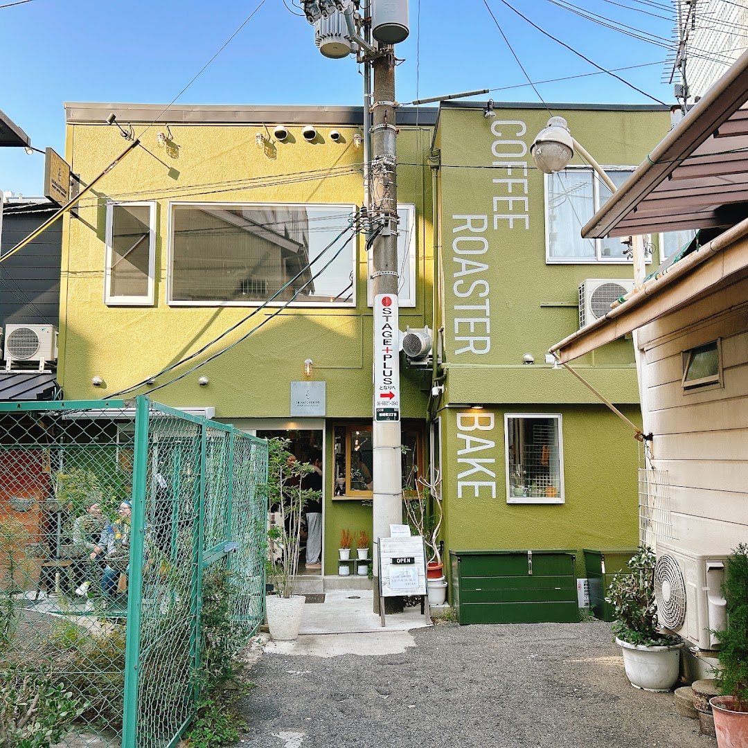 Storefront of SHIMATONERIKO 路地裏 COFFEE ROASTER, specialty coffee shop in Osaka