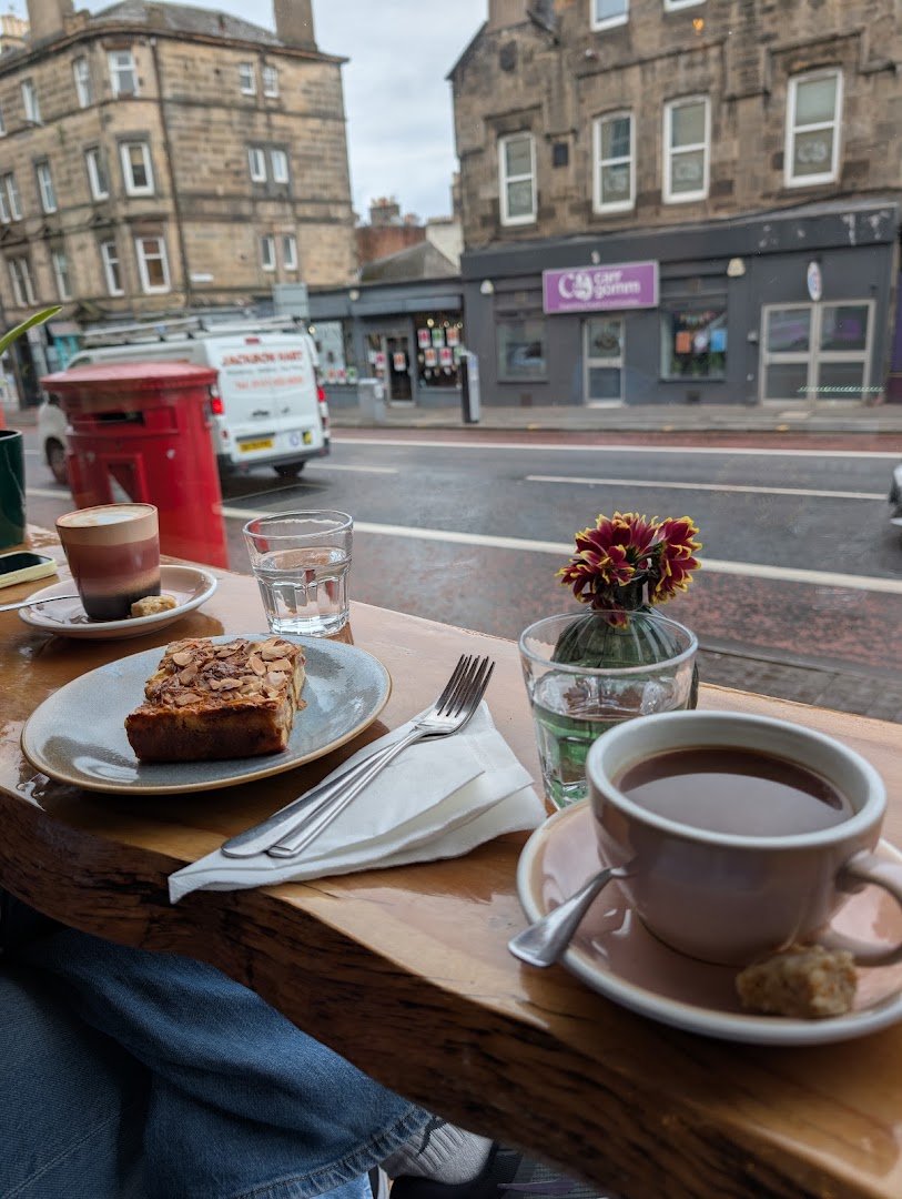 Coffee at The Tailor Cafe + Wine Bar, specialty coffee shop in Edinburgh