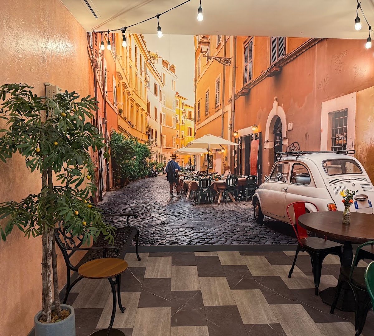 Interior of Gina's Gelato and Java, specialty coffee shop in Cleveland