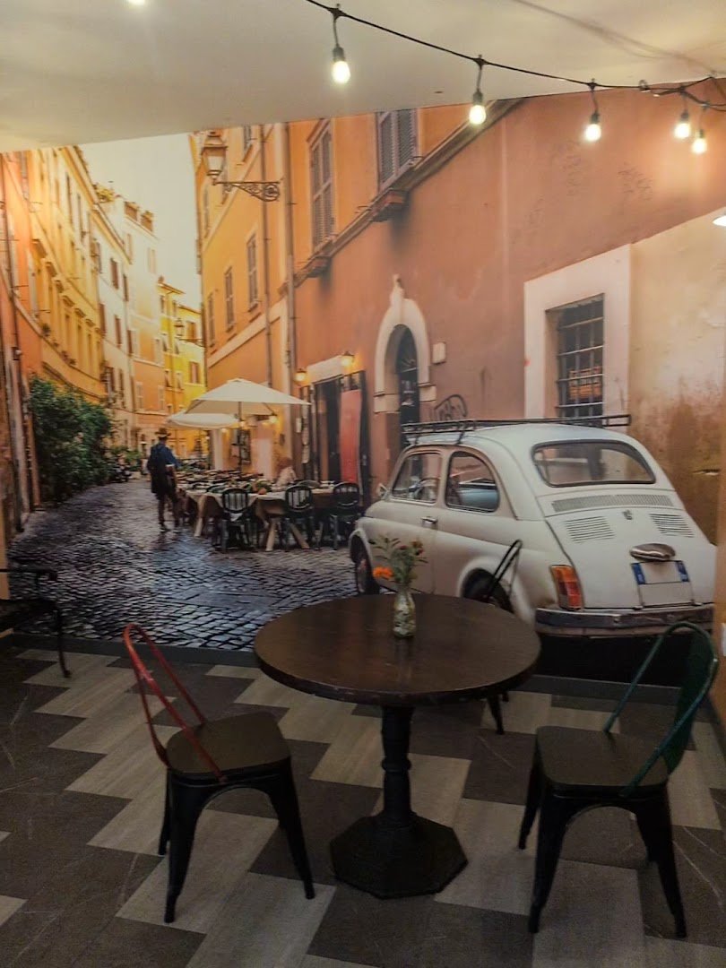Interior of Gina's Gelato and Java, specialty coffee shop in Cleveland