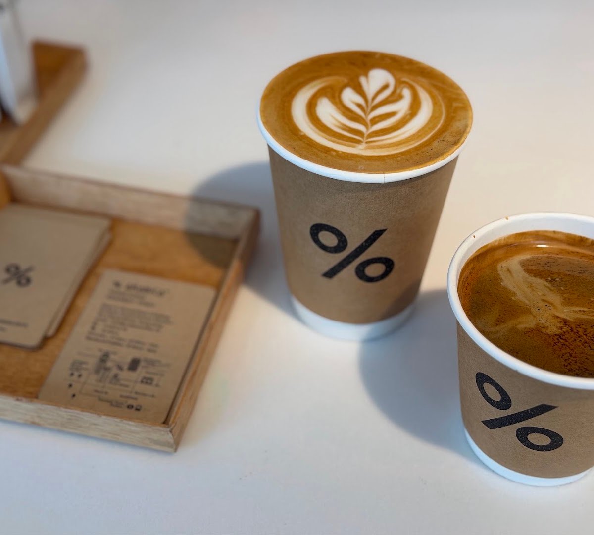 Coffee at % Arabica, specialty coffee shop in Hong Kong