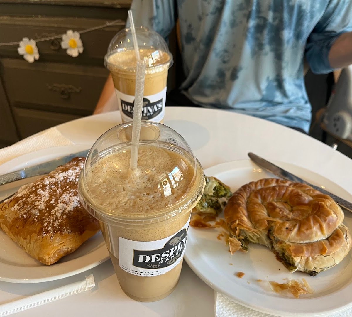 Coffee at Despina's Bakery, specialty coffee shop in Cleveland