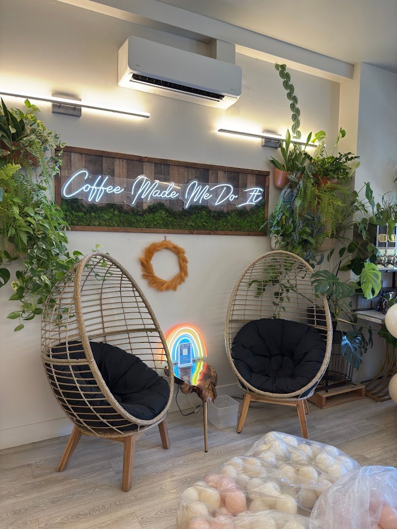 Interior of Anchor & Tree Coffee Roasting Co, specialty coffee shop in Sacramento