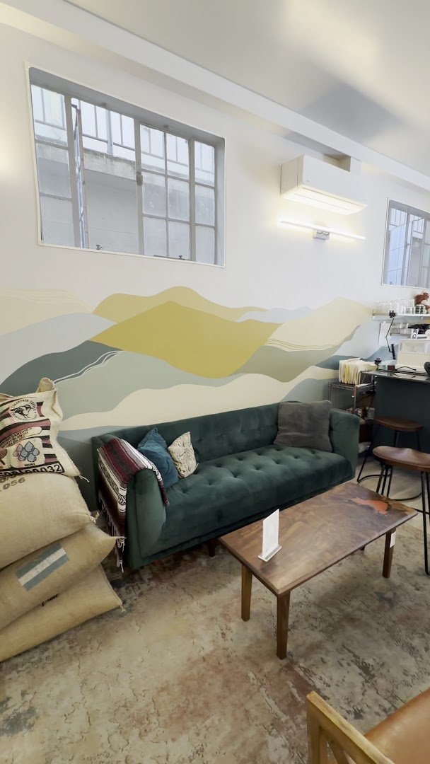 Interior of Anchor & Tree Coffee Roasting Co, specialty coffee shop in Sacramento