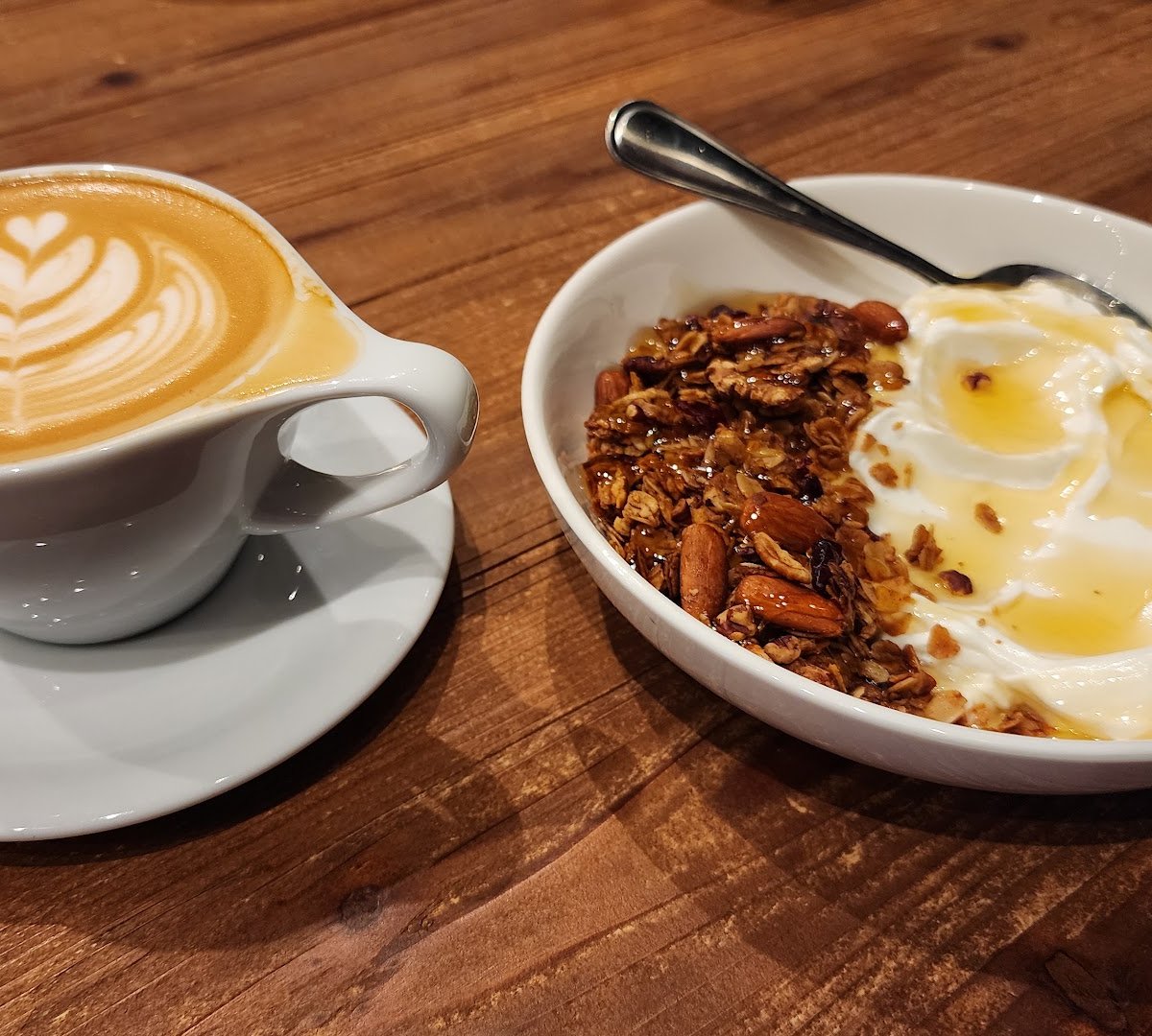 Coffee at Heartwood Coffee, specialty coffee shop in Cleveland