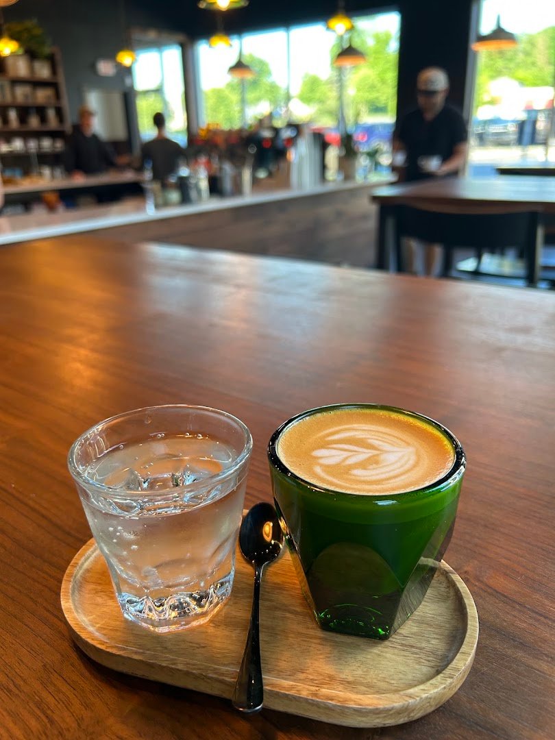 Coffee at Heartwood Coffee, specialty coffee shop in Cleveland