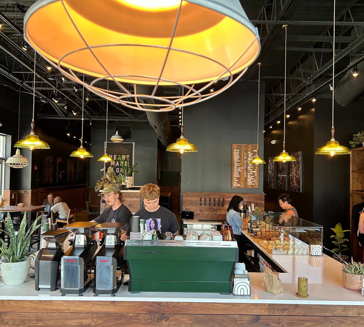 Interior of Heartwood Coffee, specialty coffee shop in Cleveland
