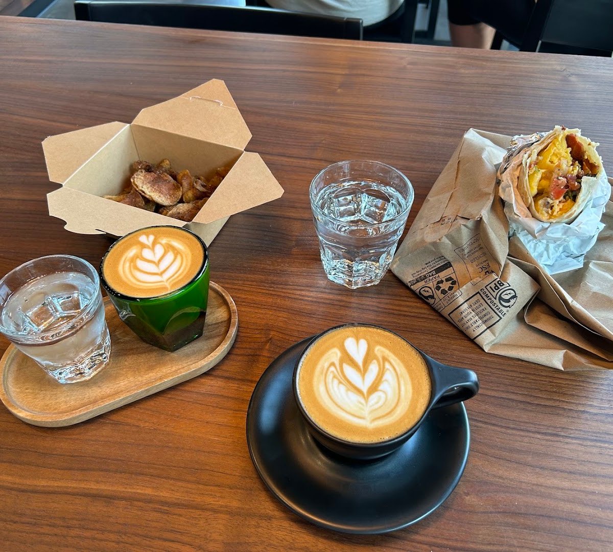 Coffee at Heartwood Coffee, specialty coffee shop in Cleveland