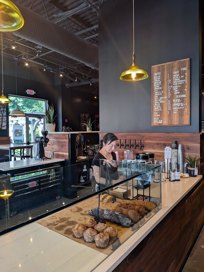 Interior of Heartwood Coffee, specialty coffee shop in Cleveland