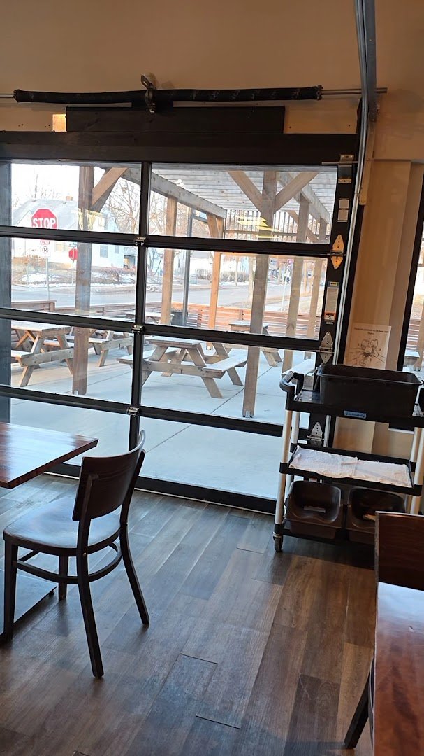 Interior of Red Coral Coffee, specialty coffee shop in Minneapolis