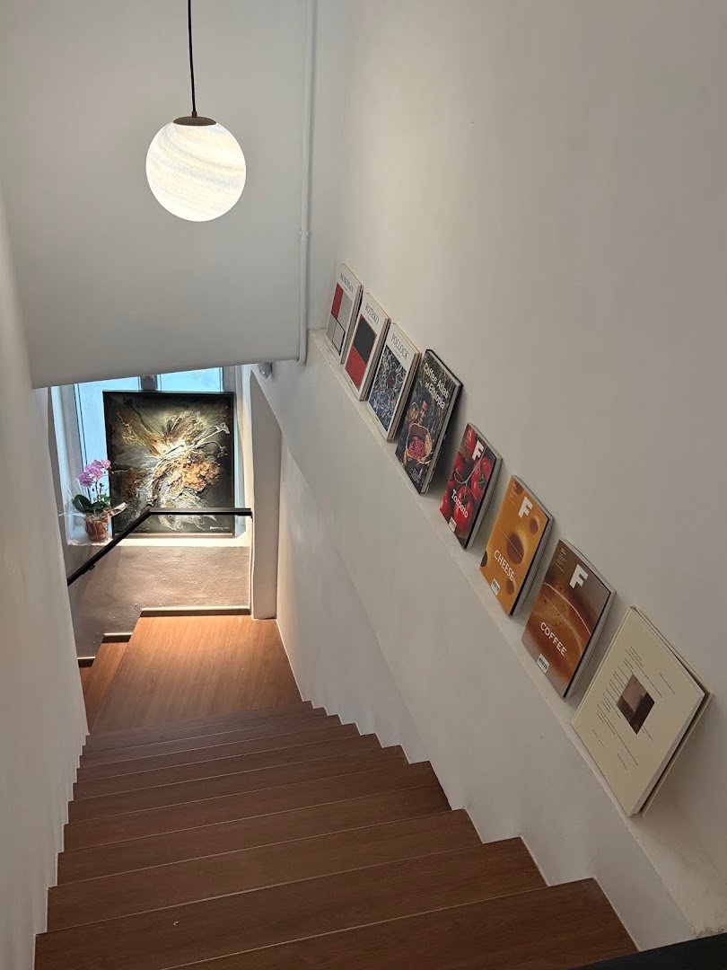 Interior of Moonary Coffee, specialty coffee shop in Hong Kong