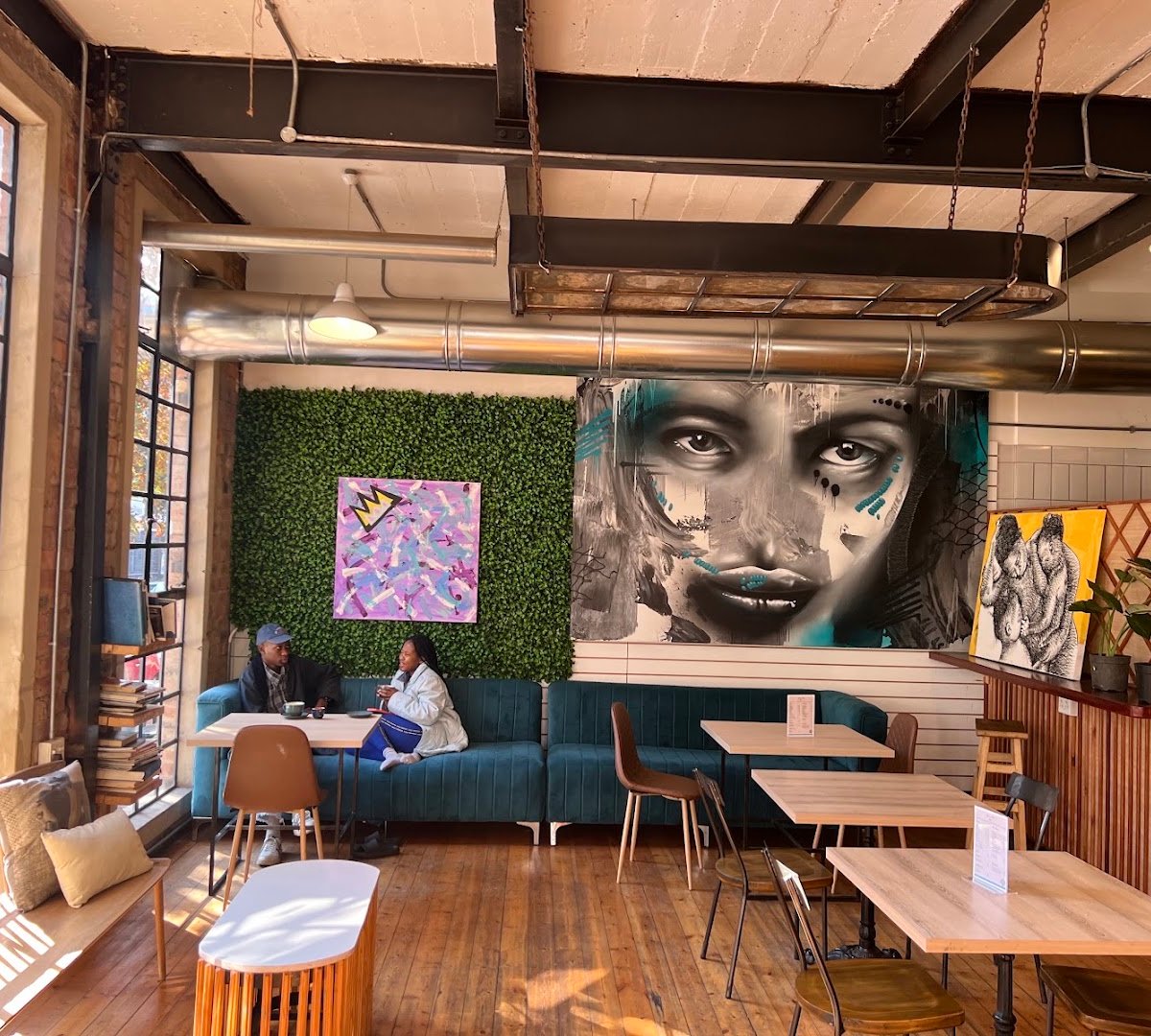 Interior of Home of the Bean, specialty coffee shop in Johannesburg