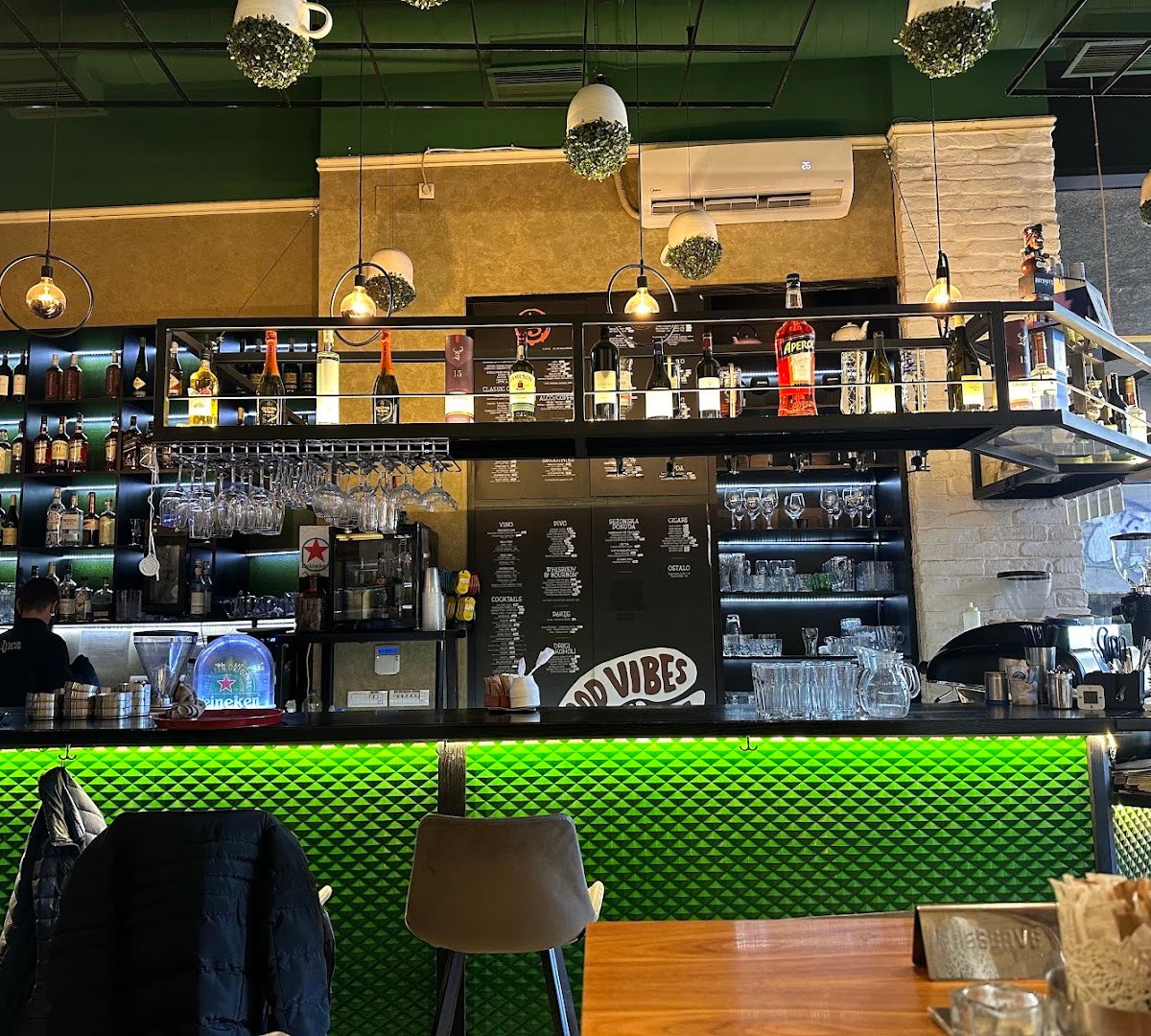 Interior of Šoljica, specialty coffee shop in Belgrade