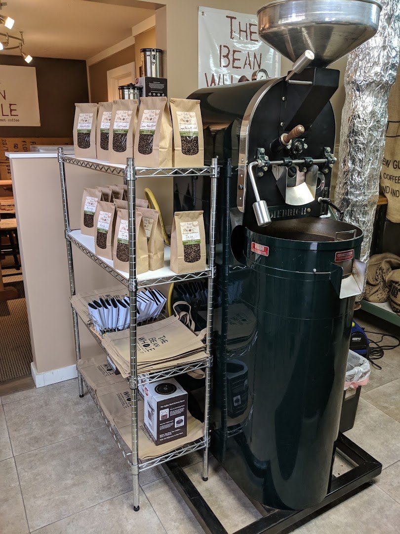 Interior of The Bean Whole, specialty coffee shop in Salt Lake City