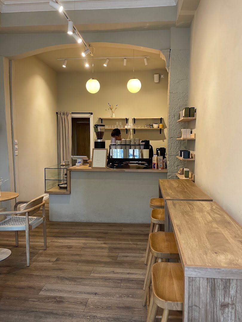 Interior of cafēn., specialty coffee shop in Edinburgh