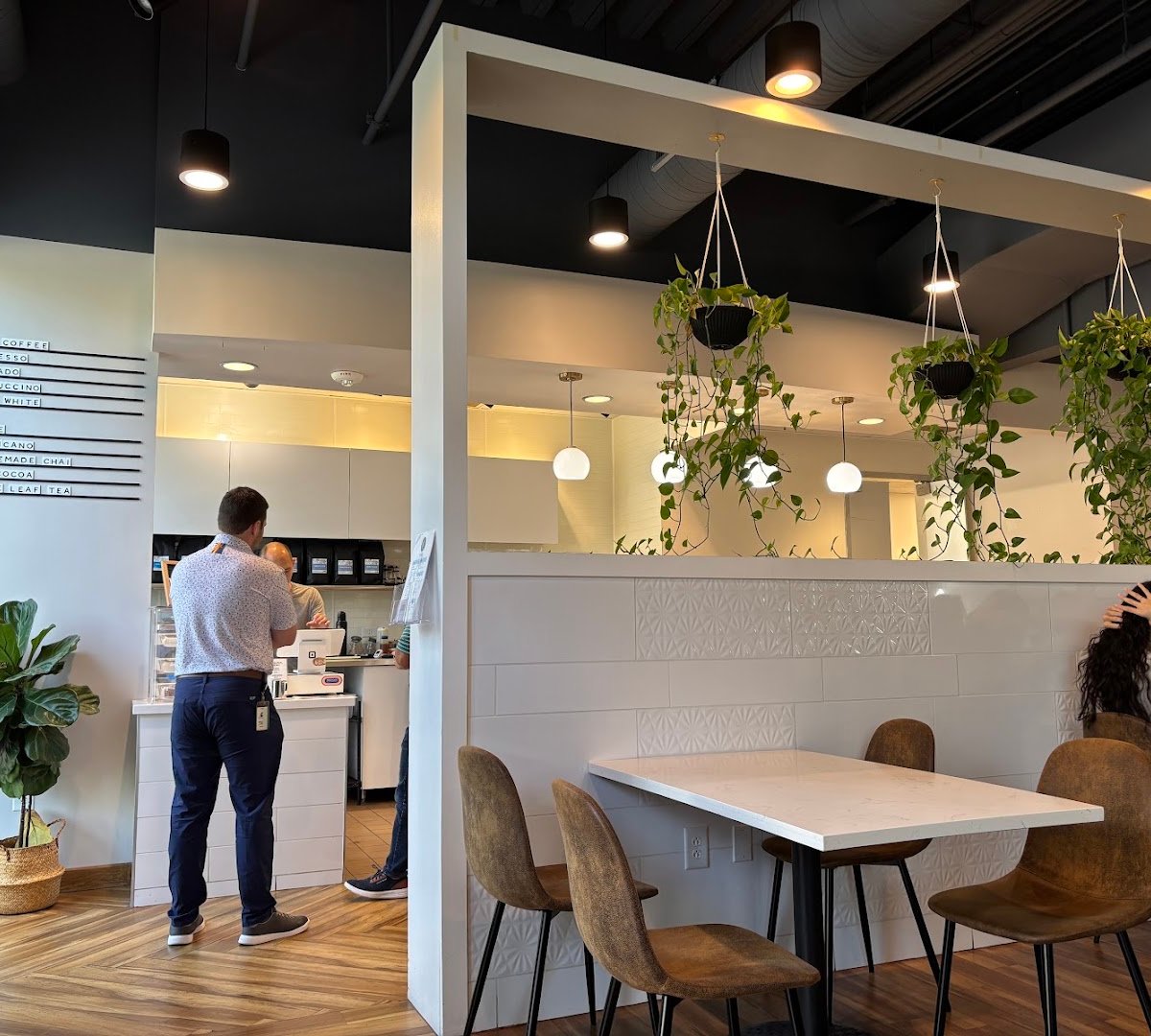 Interior of Quarter Note Coffee, specialty coffee shop in Raleigh-Durham