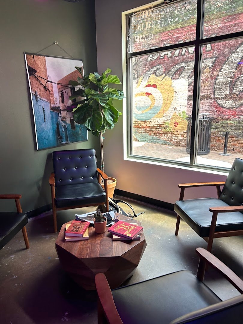 Interior of Rock Hill Coffee, specialty coffee shop in Charlotte