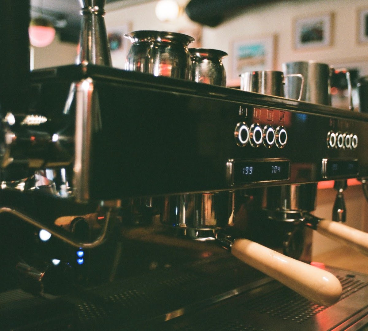 Interior of Rock Hill Coffee, specialty coffee shop in Charlotte
