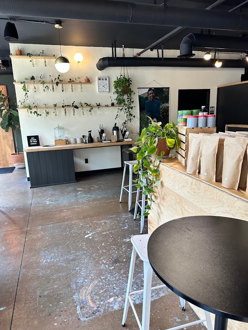 Interior of Rock Hill Coffee, specialty coffee shop in Charlotte