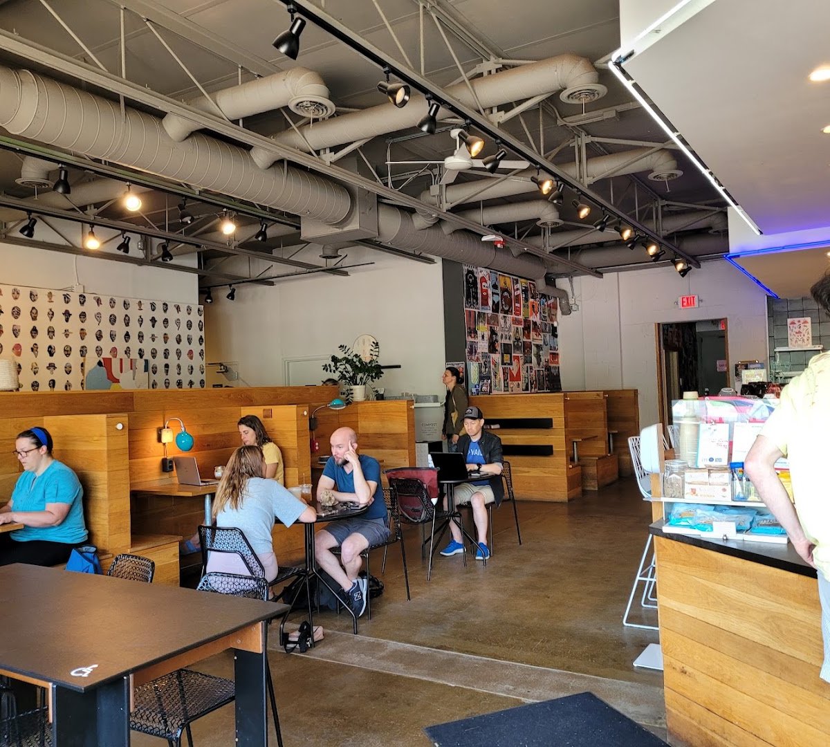 Interior of Dogwood Coffee - East Lake, specialty coffee shop in Minneapolis