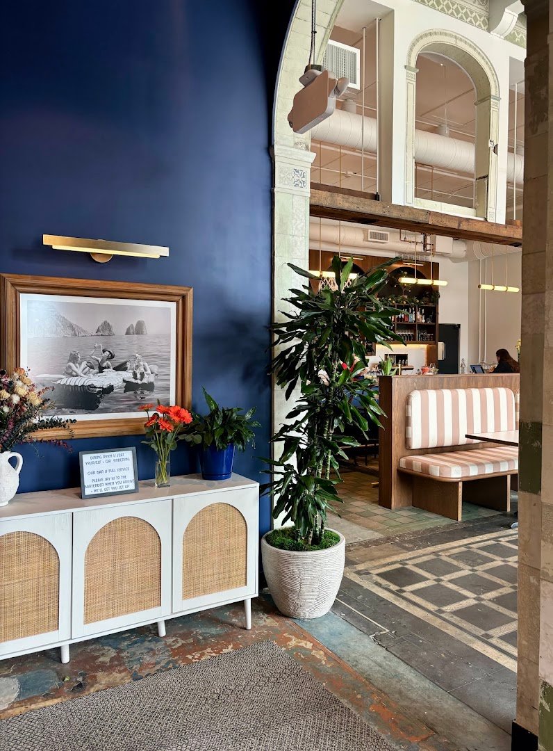Interior of Patron Saint Cafe + Bar, specialty coffee shop in Cleveland