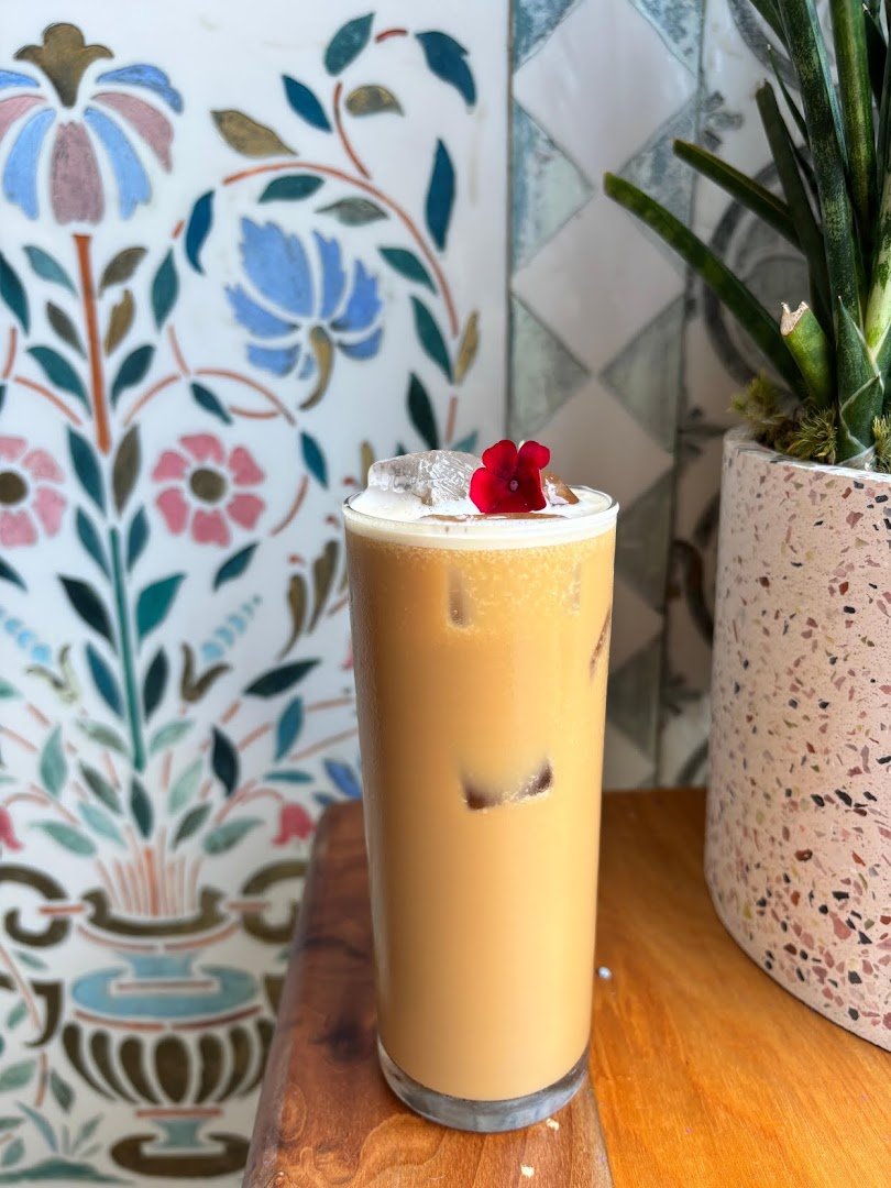 Coffee at Patron Saint Cafe + Bar, specialty coffee shop in Cleveland